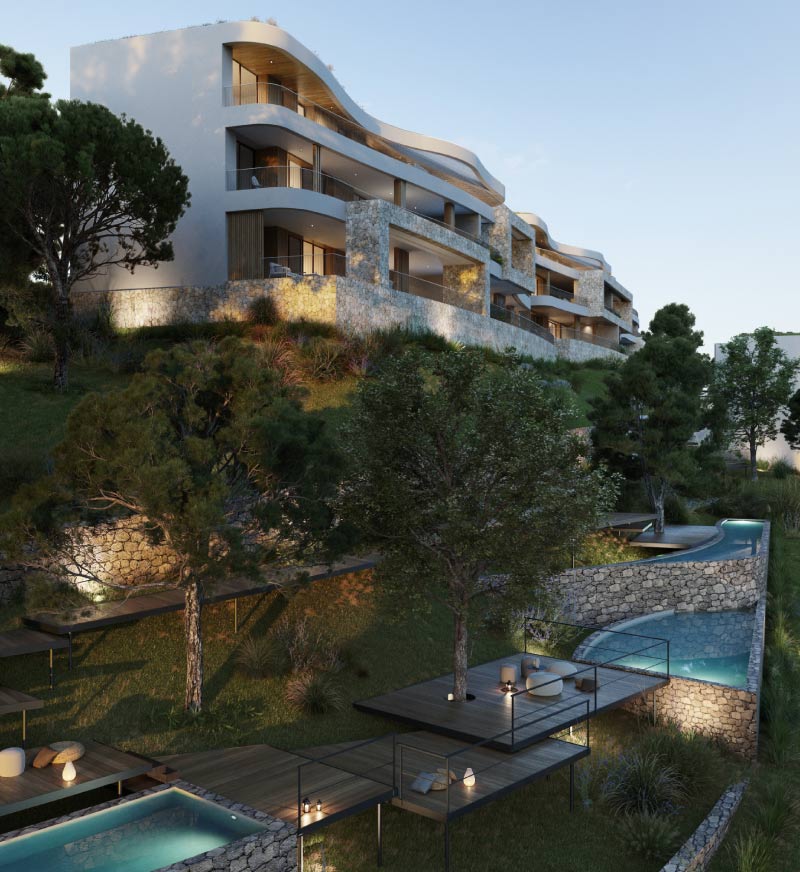 Instalaciones para proyecto residencial iluminación, ventilación y climatización Las Barlovento, Castellón
